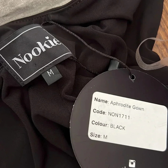 Revolve Nookie Black Aphrodite Formal Gown M - Picture 6 of 6